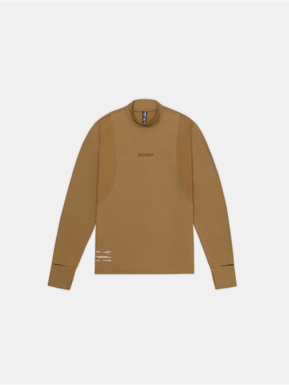 Bandit Running MEN'S AURAGRID™ MOCKNECK LONG SLEEVE - ANTIQUE BRASS